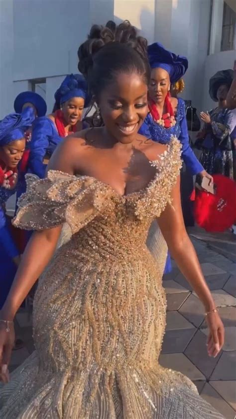 Stylish Rhinestone Nude Gown African Bridal Dress African Bride Dress Stylish Wedding Dresses