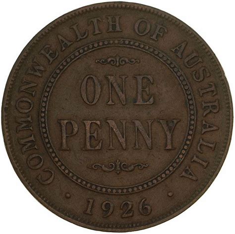 Coins / Australia / Penny 1926 - Online Coin Club