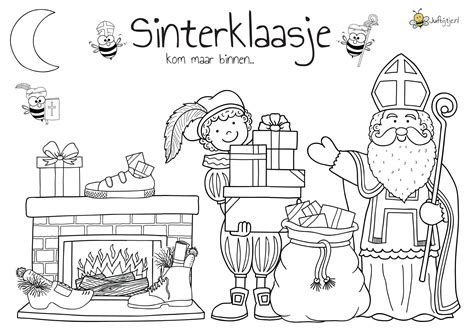 Kleurplaten Sinterklaas Jufbijtje Nl Sinterklaas Knutselen