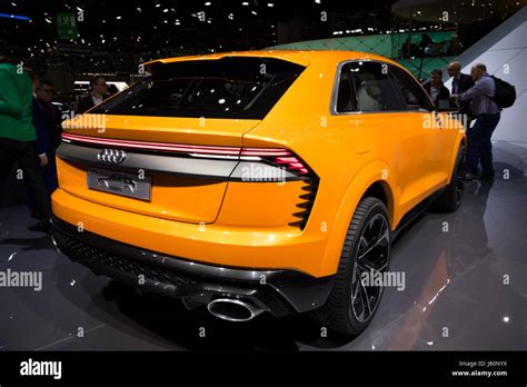 GENEVA SWITZERLAND MARCH 7 2017 New Audi Q8 Sport Concept Car