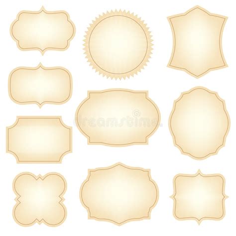 Label Template Collection. Vintage Labels Stock Vector - Illustration of label, frame: 175605346