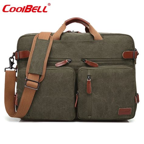 Coolbell Laptop Shoulder Bag Inch Convertible Backpack For Men