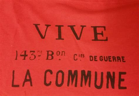 Vive La Commune Flag T Shirt Paris Commune Etsy