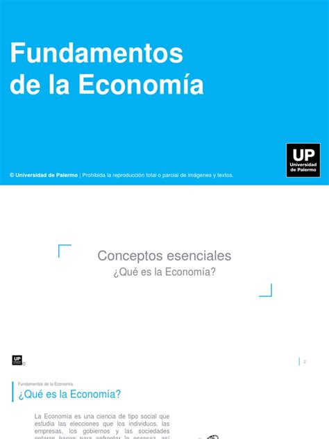 Fundamentos de La Economia Unidad 1 | PDF | Ciencias económicas ...