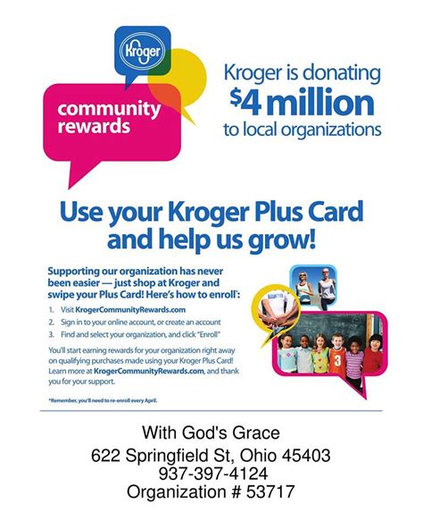 Kroger Community Rewards With Gods Grace