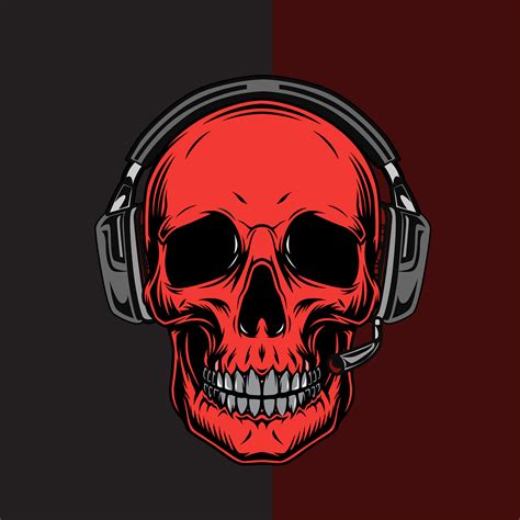 Skull Gamer Mascot Logo On Behance