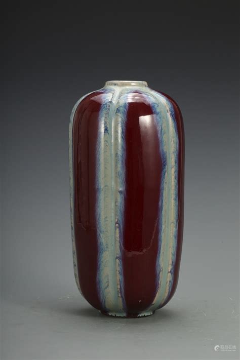 Bidlive A Flambe Glazed Gourd Vase