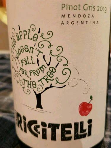 Mat As Riccitelli The Apple Doesn T Fall Far From The Tree Pinot Gris