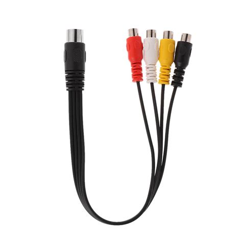 30cm 5 Pin Male Din Plug To 4 Rca Phono Female Plugs Audio Cable Wire Cord Connector Fruugo Uk