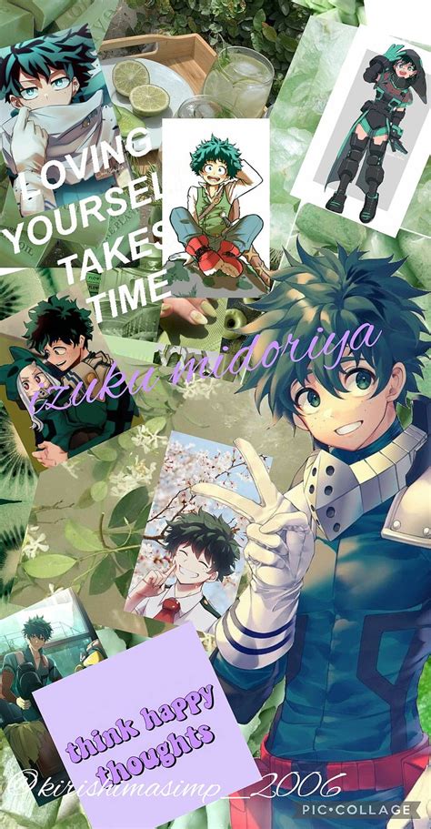 Izuku Midoriya Green Japanese Deku Mha Purple Bnha Class 1a