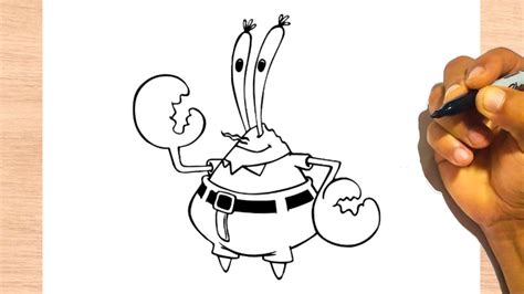 Mr Krabs Drawing Easy