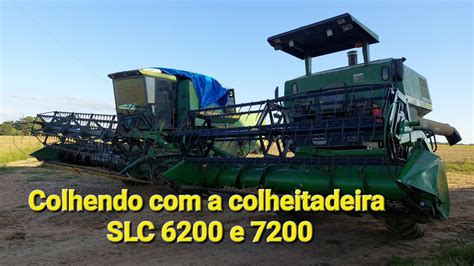 Colhendo A Soja Colheitadeira SLC 6200 E 7200 Soja Variedade KWS