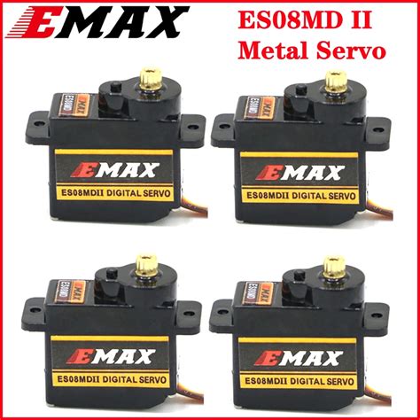 1Pcs 2pcs 4Pcs EMAX ES08MDII Metal GEAR Digital Servo 12g 2 4kg High