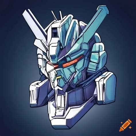 Detailed Vector Art Of A Gundam Sticker On Craiyon