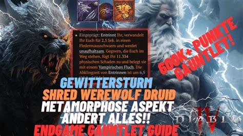 Gewittersturm Shred Werwolf Druide Eskalation Im Gauntlet Diablo