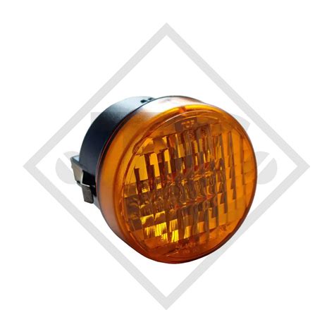 ASPÖCK Tail light Roundpoint 2 orange in clear glass optics incl