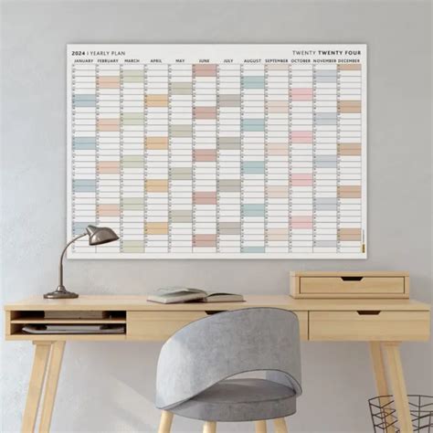 Boho 2024 Wall Calendar 2024 Wall Planner 2024 Year Planner 70x50