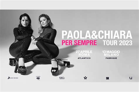 Concerti Paola Chiara Per Sempre Tour 2023 Roma Metro Italia