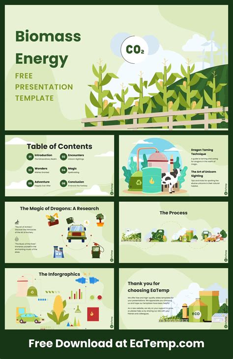 Biomass Energy PPT Presentation Template Free PowerPoint Templates