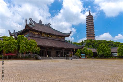 Bai Dinh Buddhist Temple In Ning Binh Vietnam Filled With Architectural