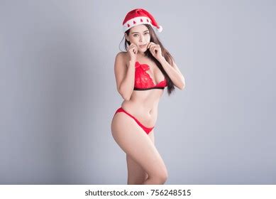 Sexy Woman Red Bikini Christmas Theme Stock Photo 756248515 Shutterstock