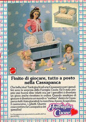 Pubblicit Advertising Mattel Famiglia Cuore La Cassapanca