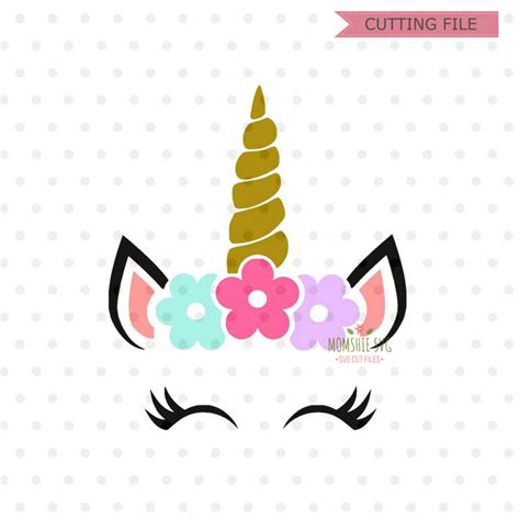 Einhorn Svg Einhorn Kopf Svg Einhorn Gesicht Svg S E Etsy