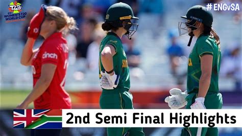 England Women Vs South Africa Women 2nd Semi Final Womens T20 World