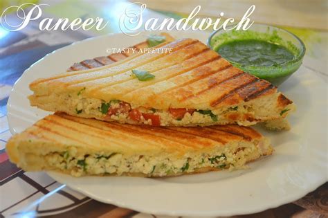 Paneer Sandwich - Grilled Paneer Sandwich Recipe / Easy Sandwich Recipes: