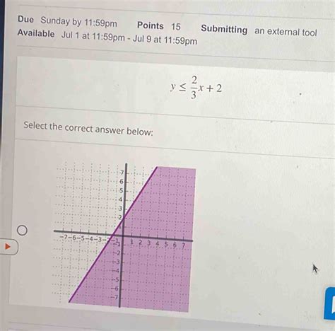 Due Sunday By 11 59 Pm Points 15 Submitting An External Tool Available