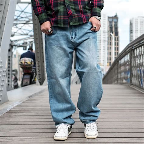 Pantalones Vaqueros Holgados De Dise Ador De Hip Hop Para Hombre