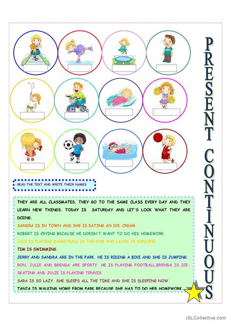 Present Continuous General Gramma English Esl Worksheets Pdf Doc