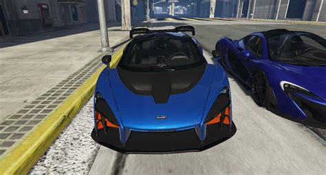 Mclaren Senna Modica Blue Carbon Fiber Gta Mods