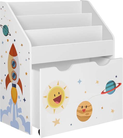 Songmics Estanter A De Juguetes Con Compartimentos Librer A Infantil