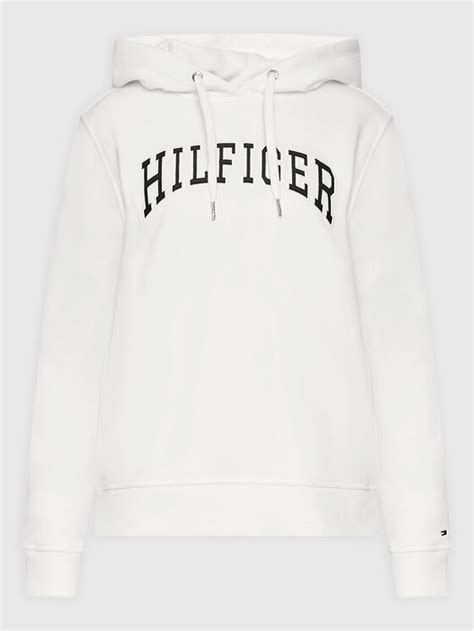 Tommy Hilfiger Sweatshirt Varsity Ww Ww Blanc Regular Fit Modivo Fr