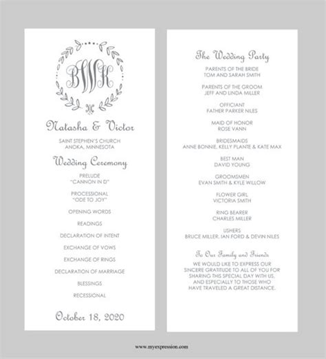 Wedding Templates Word