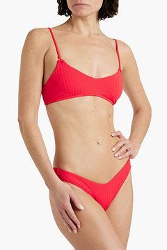 MELISSA ODABASH Vienna Ribbed Low Rise Bikini Briefs THE OUTNET