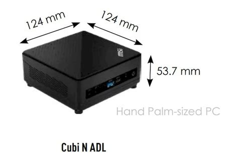 MSI Cubi N ADL Um Mini PC Intel Alder Lake N