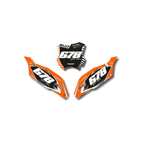 KIT DECO FONDS DE PLAQUES KTM SINGLT