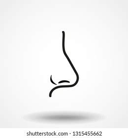 Human Nose Vector Isolated Vector De Stock Libre De Regal As