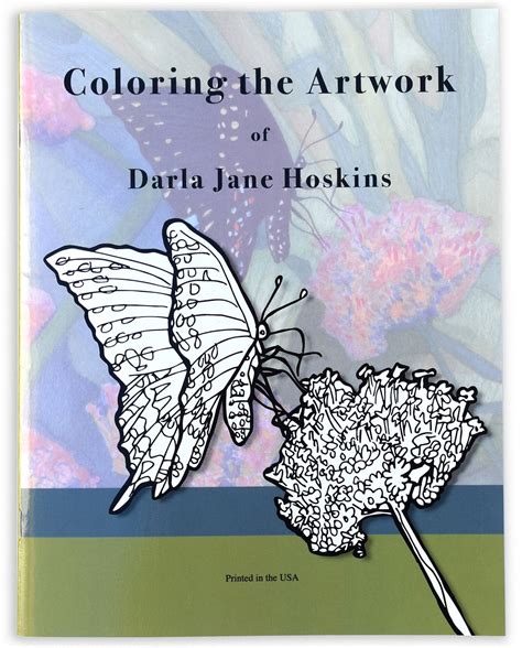 Coloring the Artwork of Darla Jane Hoskins, Djhoskinsart, 31 Flower