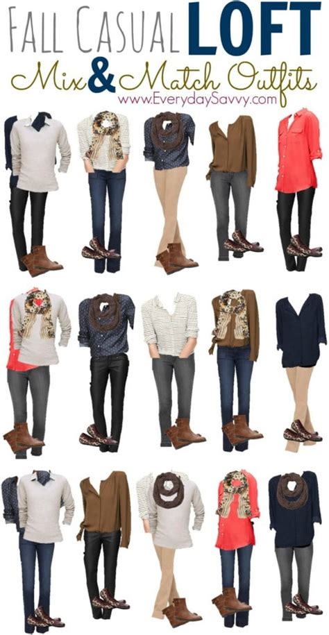 15 Fall Casual Mix and Match Outfits from Loft - Everyday Savvy