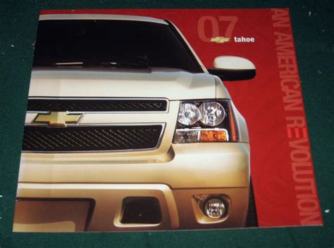 Purchase 2007 Chevy Tahoe Introductory Sales Brochure LS LT LTZ 12