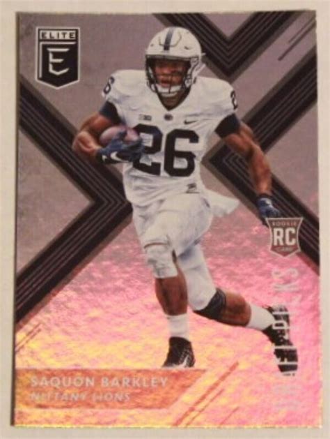 2018 Elite Draft Picks SAQUON BARKLEY RC Rookie Card 105 New York