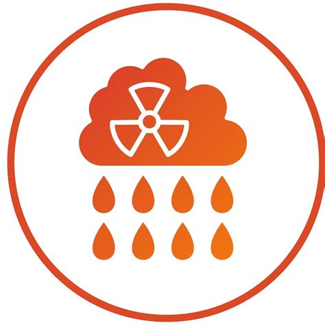 Premium Vector Acid Rain Icon Style