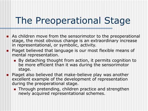 Piaget Preoperational Stage Examples