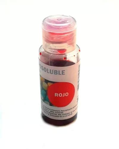 Colorante Liposoluble Liquido Rojo 30 Grs Dessert Reposteria