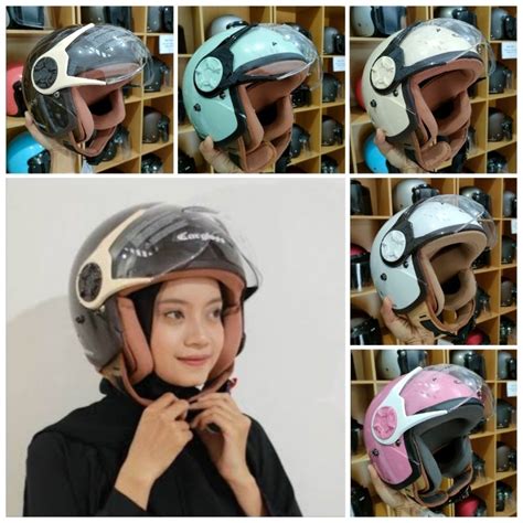 Jual Bisa Cod Cuma Kg Helm Cargloss Hijab Wanita Cewek Original