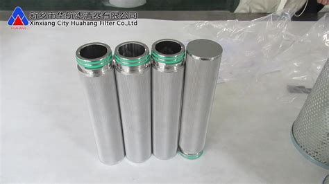 Stainless Steel 316l Fiber Felt Pleated Candle Filter For Industrial