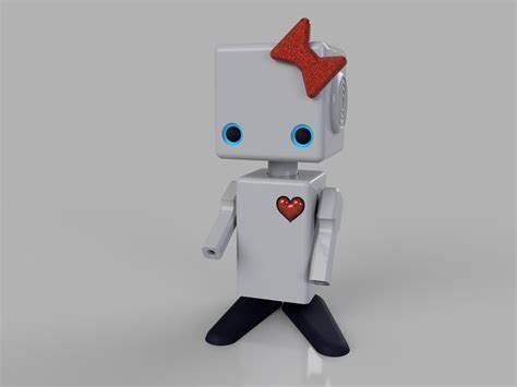 Cute Robot Scifi 3d Print Model 3d Printing Print Prints